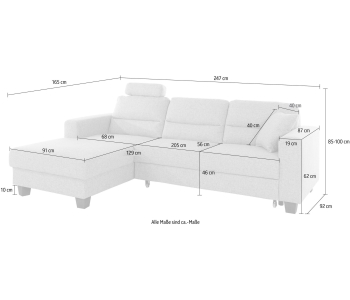 L-Form Ecksofas Chamber thumbnail