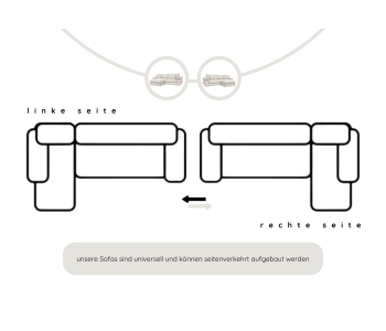 L-Form Ecksofas Soft&Cosy XXL thumbnail