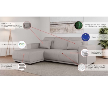 L-Form Ecksofas Bornholm thumbnail