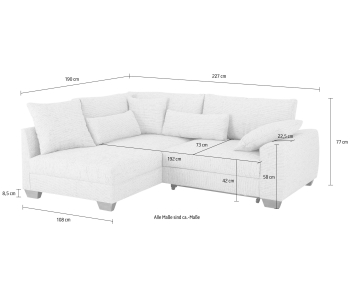 L-Form Ecksofas Hilla thumbnail