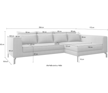 L-Form Ecksofas Cross thumbnail