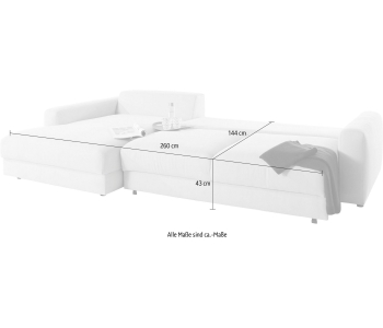 L-Form Ecksofas Bloomfield thumbnail