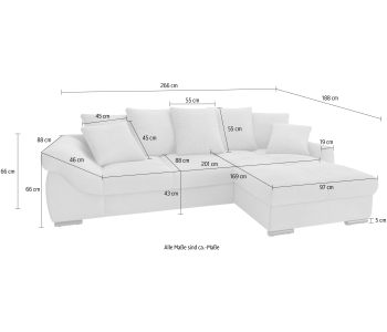 L-Form Ecksofas Livorno thumbnail