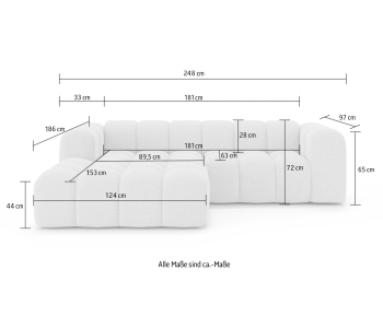 L-Form Ecksofas KALLIE thumbnail