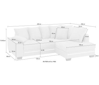 L-Form Ecksofas Nikita thumbnail