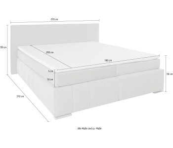 Boxspring 180x200 Vanessa thumbnail