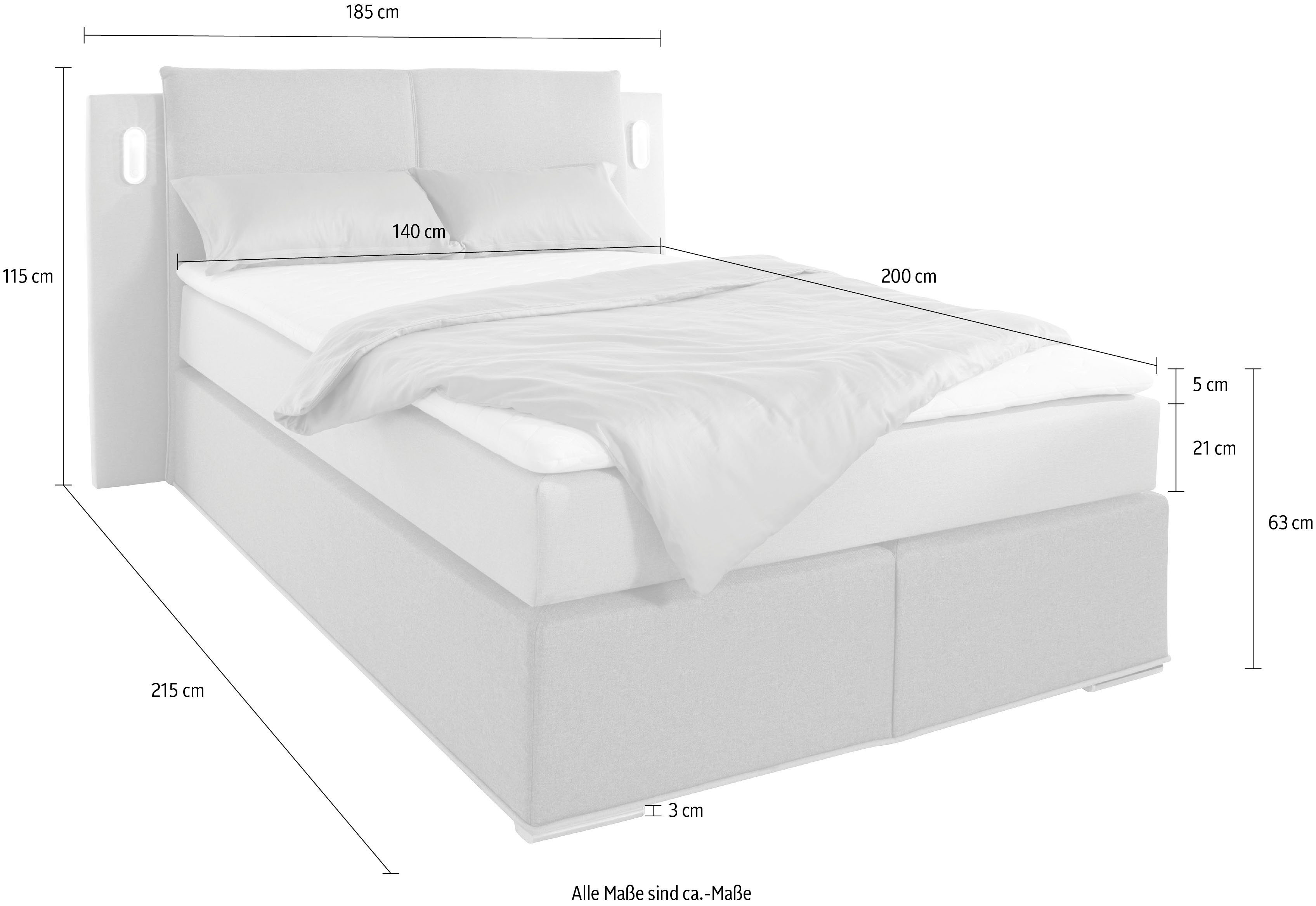 Boxspring 140x200 Freya - Image 8