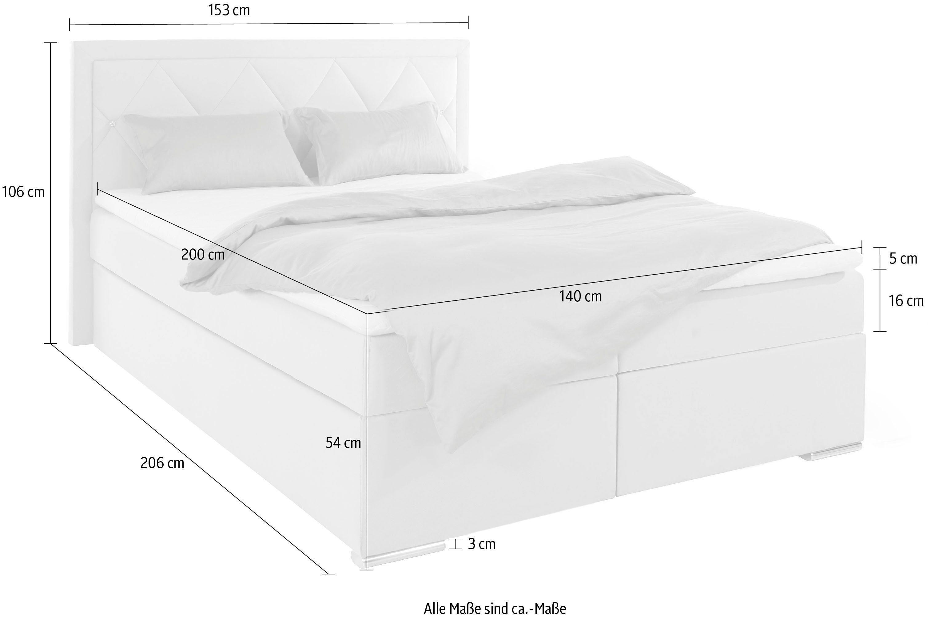 Boxspring 140x200 Alfie - Image 13