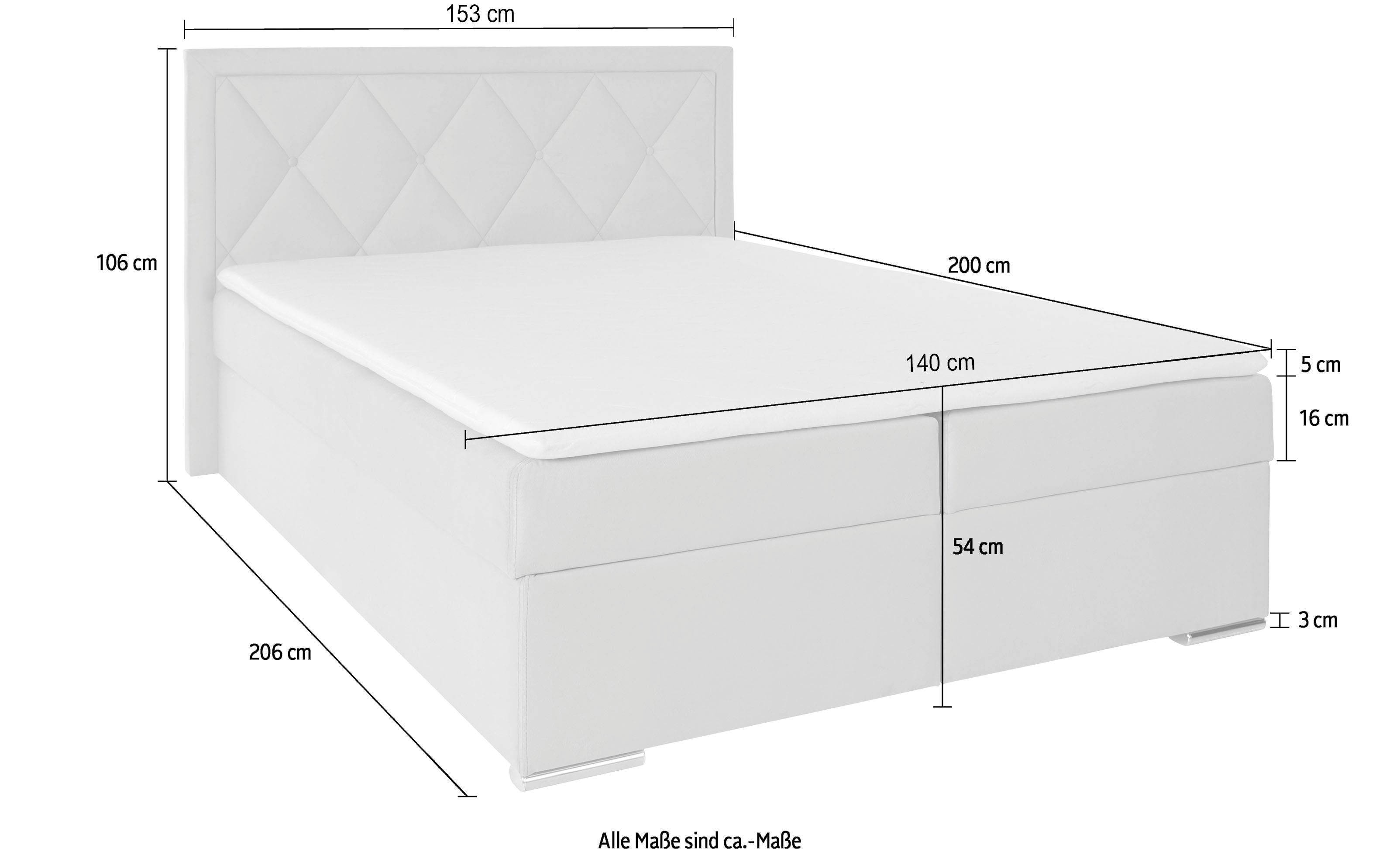 Boxspring 140x200 Alfie - Image 12