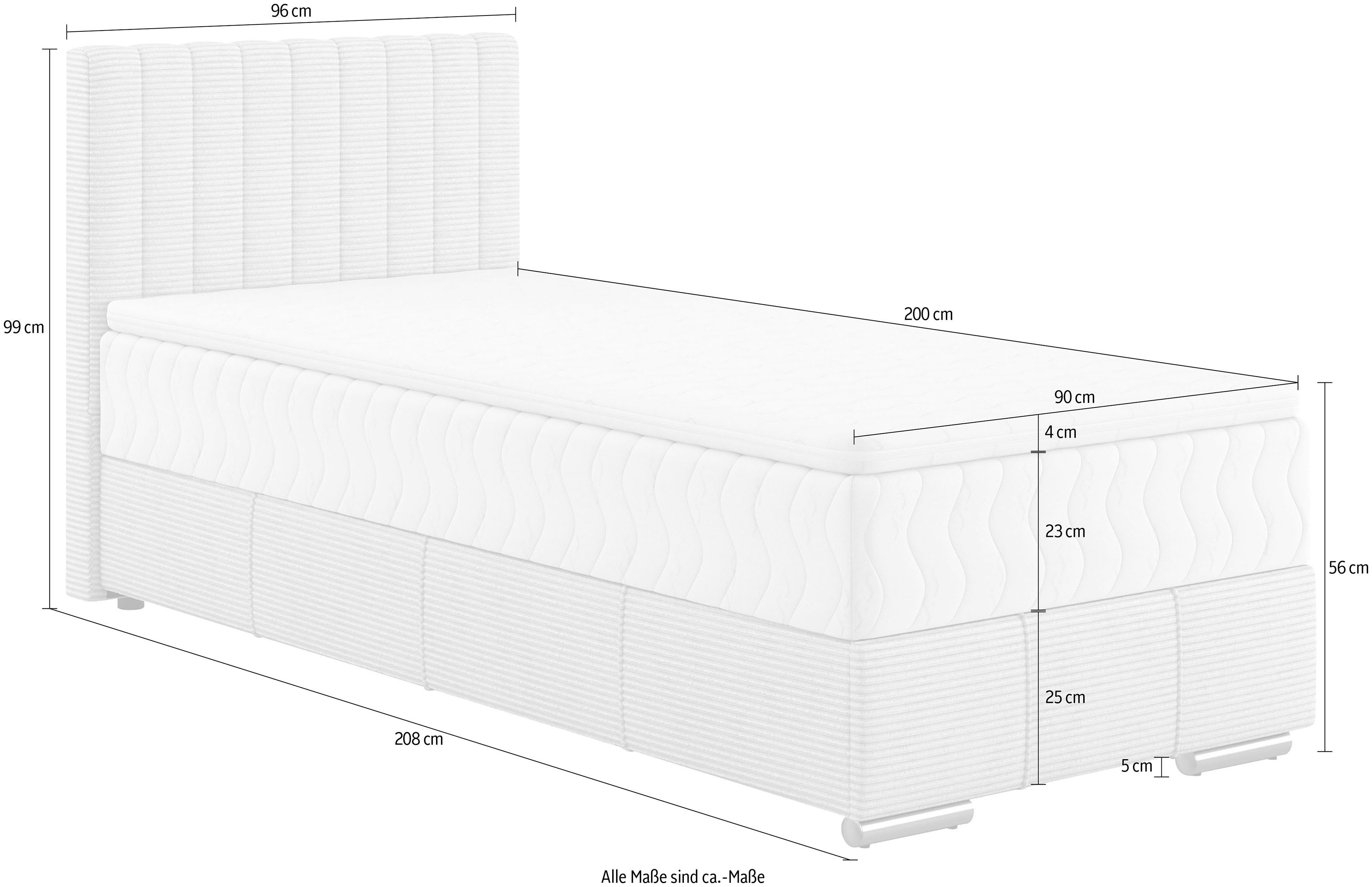 Boxspring 90x200 Thor - Image 4