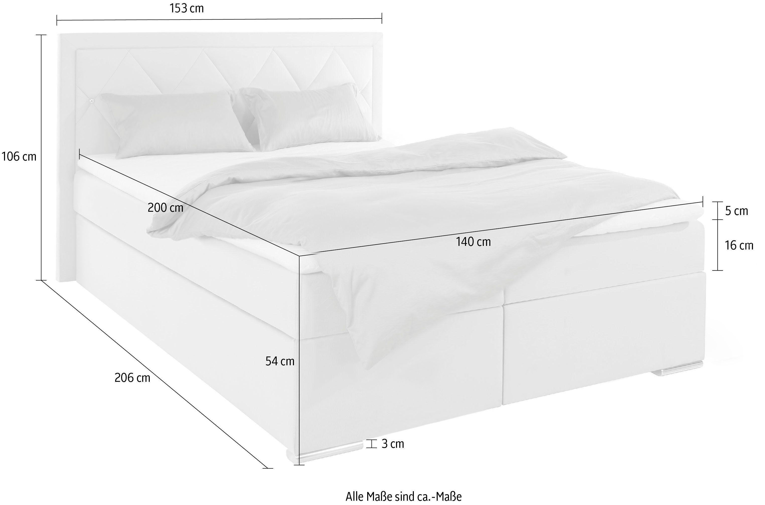 Boxspring 140x200 Alfie - Image 13