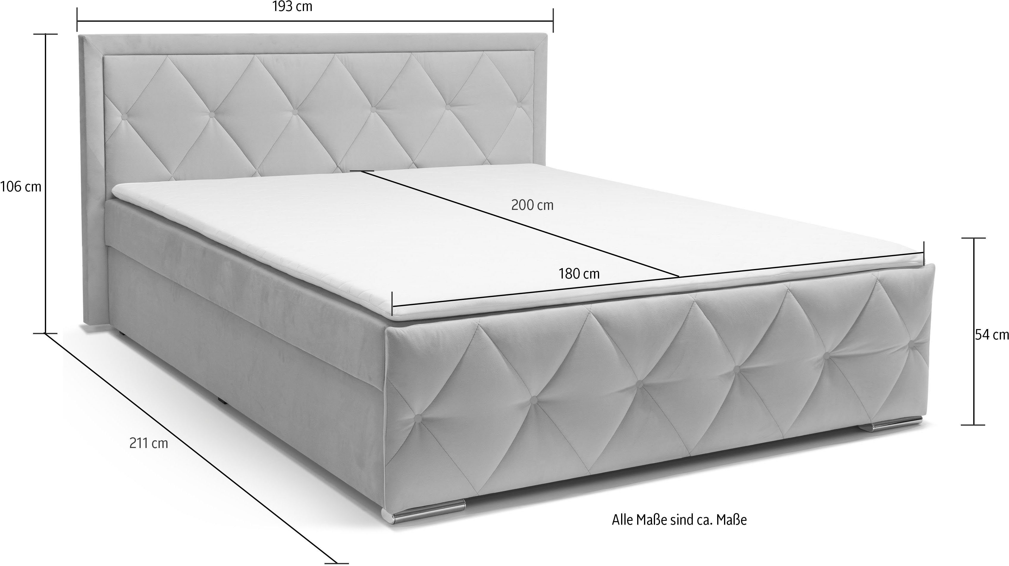 Boxspring 180x200 Alice - Image 10