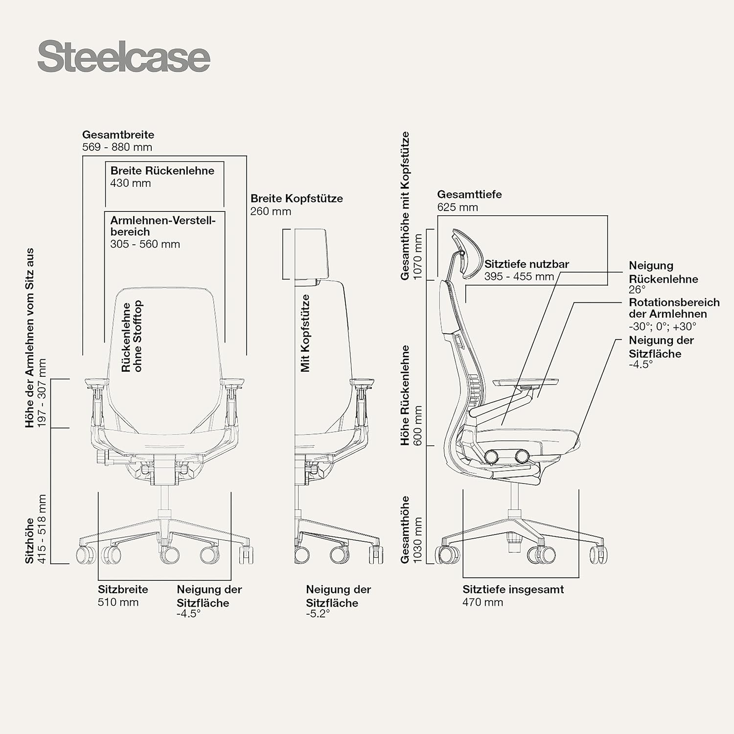 Stühle Steelcase Gesture - Image 1