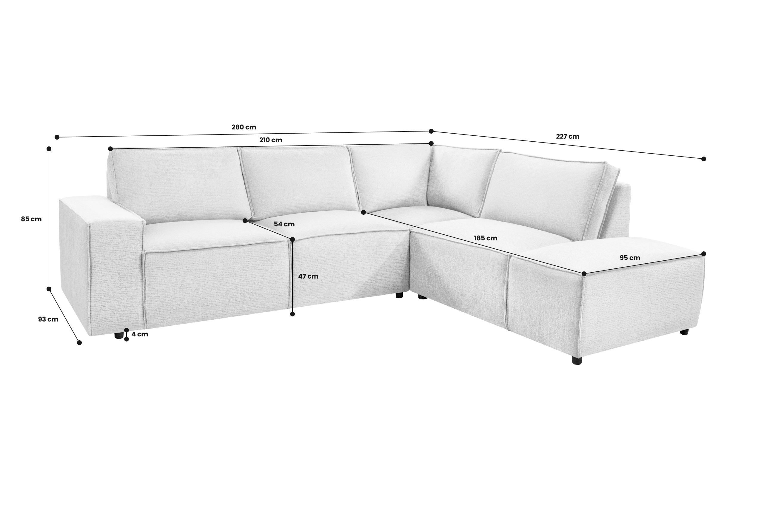 L-Form Ecksofas Gio - Image 11