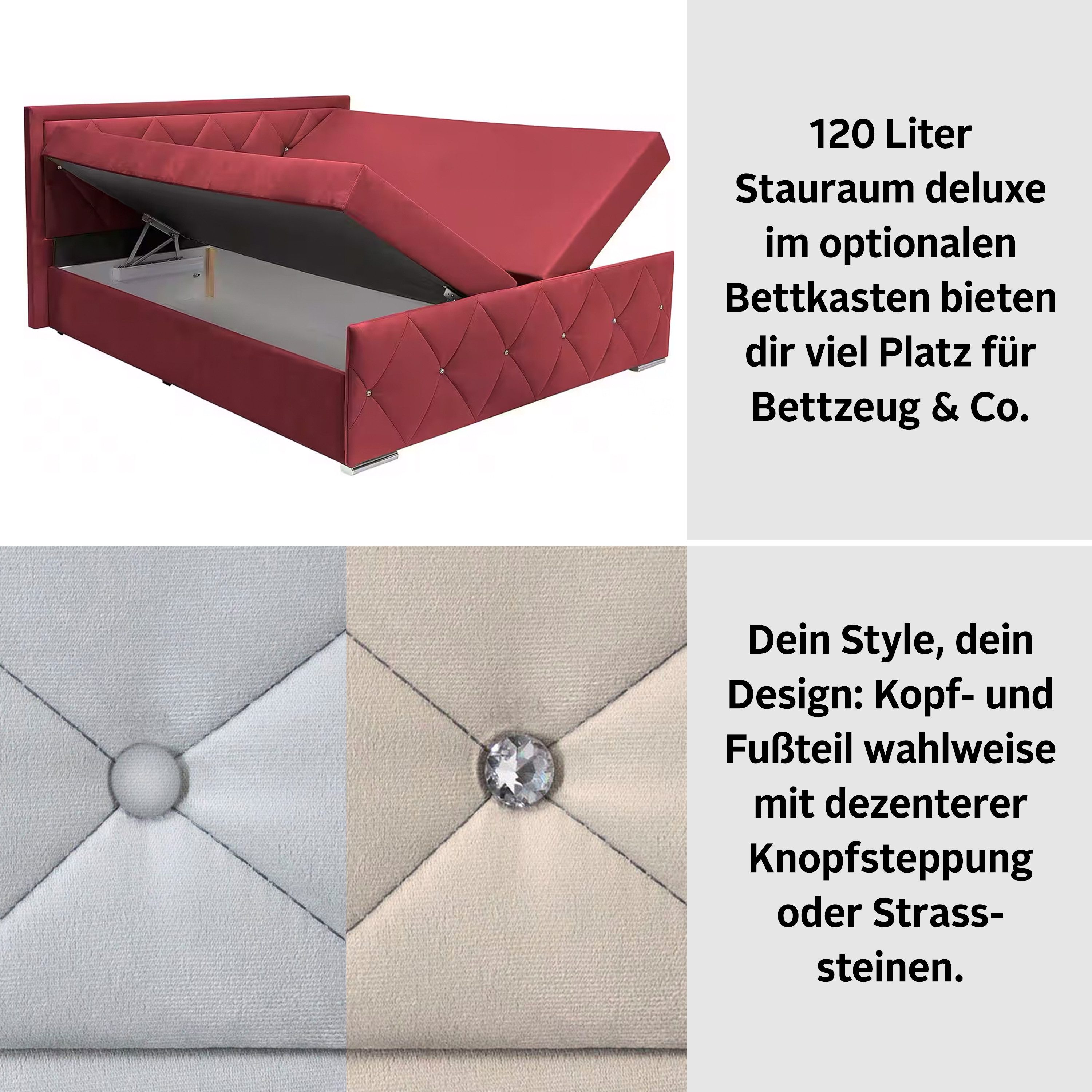 Boxspring 180x200 Alice - Image 2