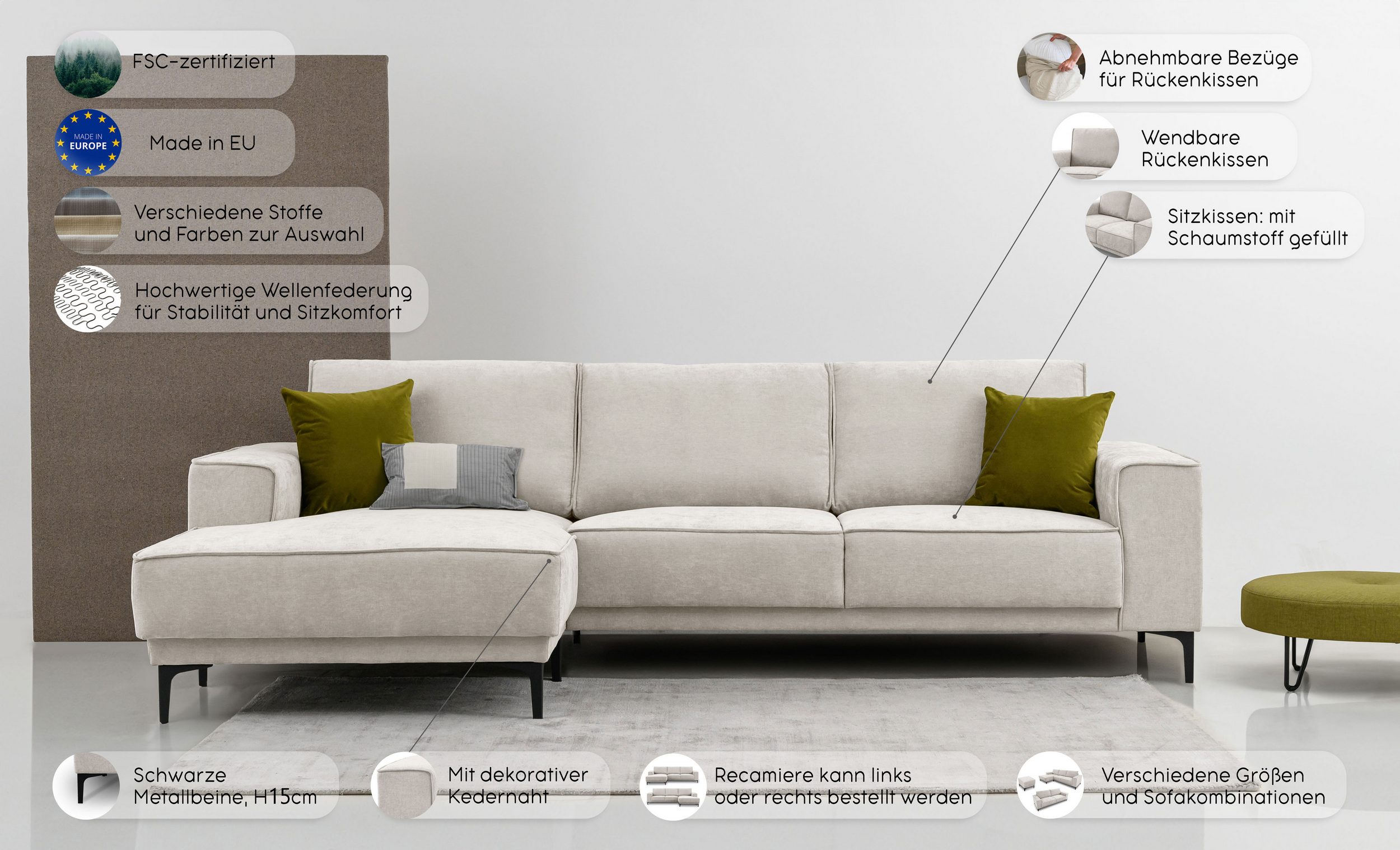 Ecksofas Oland - Image 1