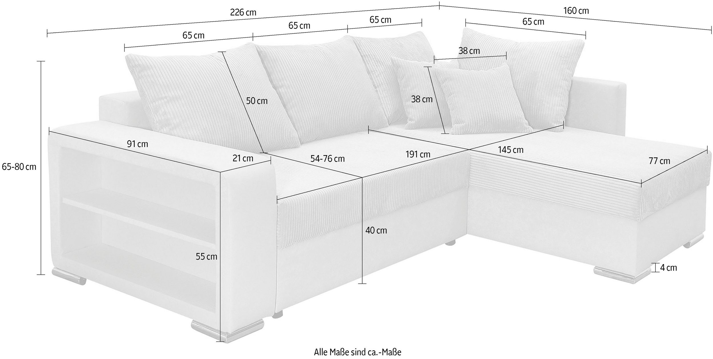 L-Form Ecksofas John - Image 5