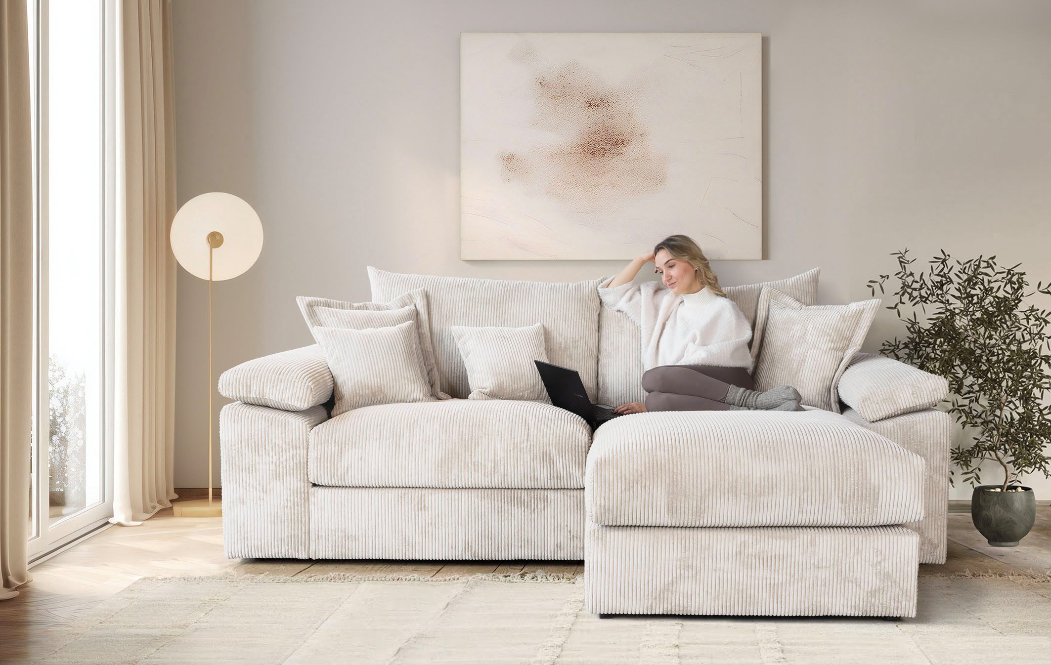 L-Form Ecksofas Soft&Cosy XL - Image 0