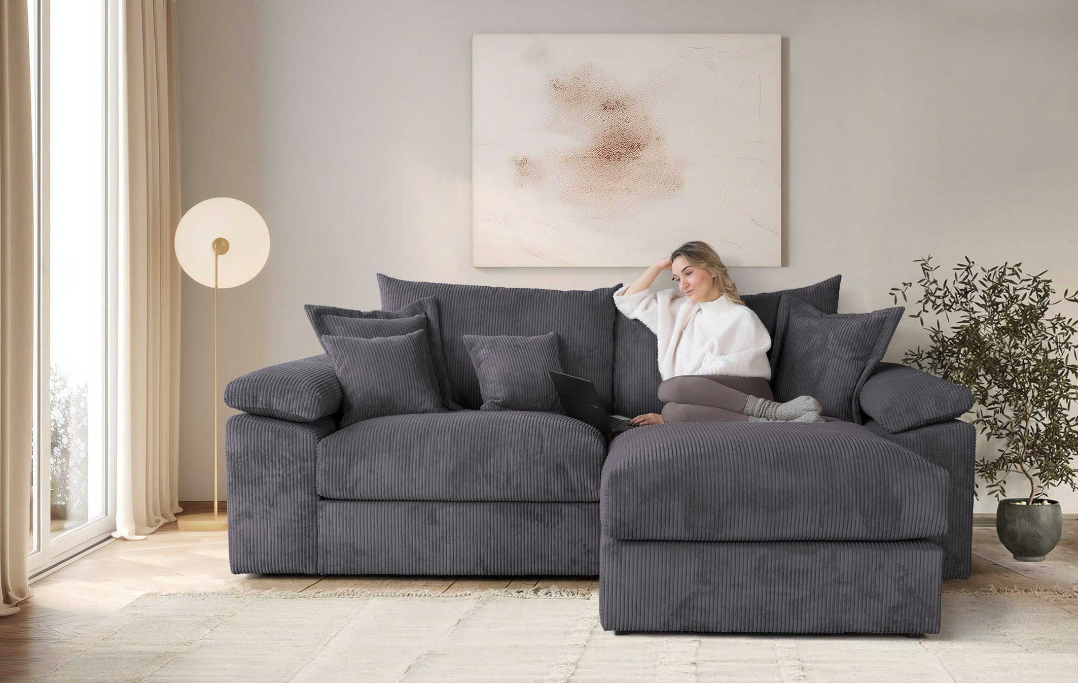 L-Form Ecksofas Soft&Cosy XL - Image 4