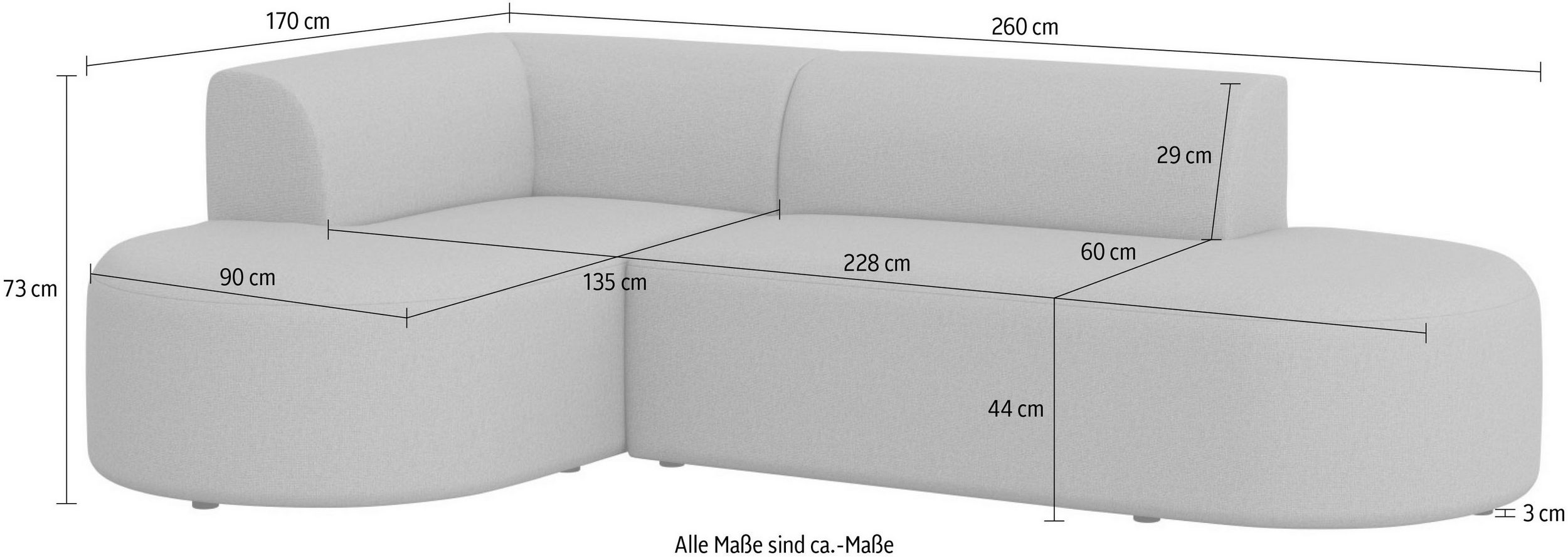 L-Form Ecksofas Tvinne - Image 4