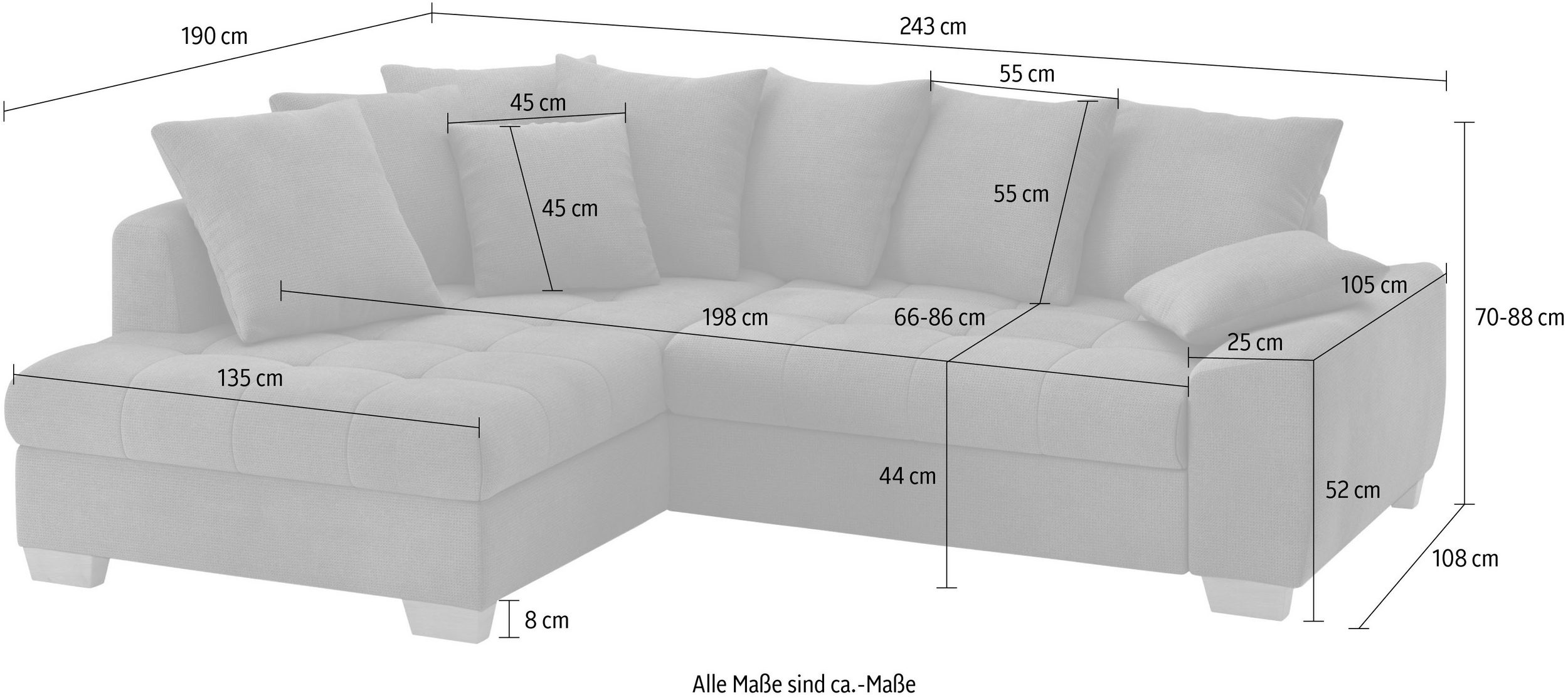 L-Form Ecksofas Nikita 2 - Image 3