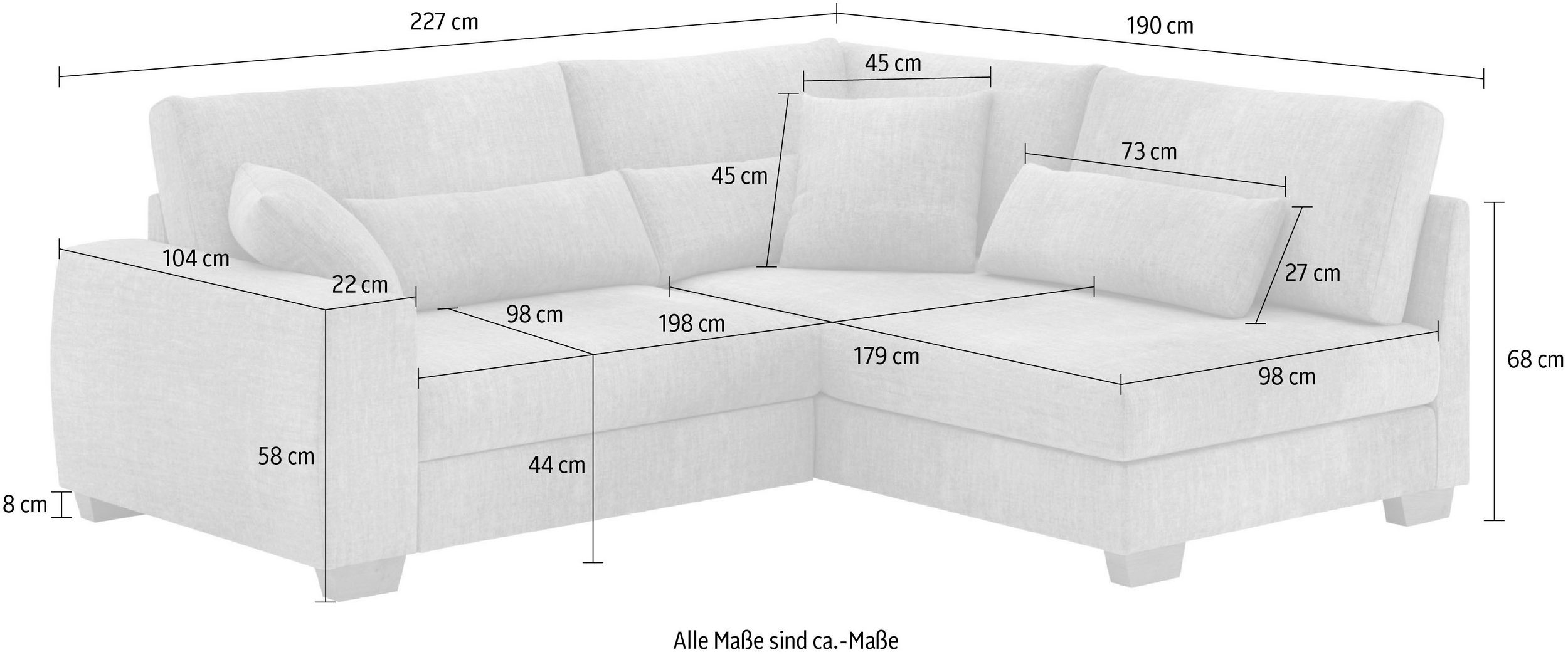 L-Form Ecksofas Helena - Image 2