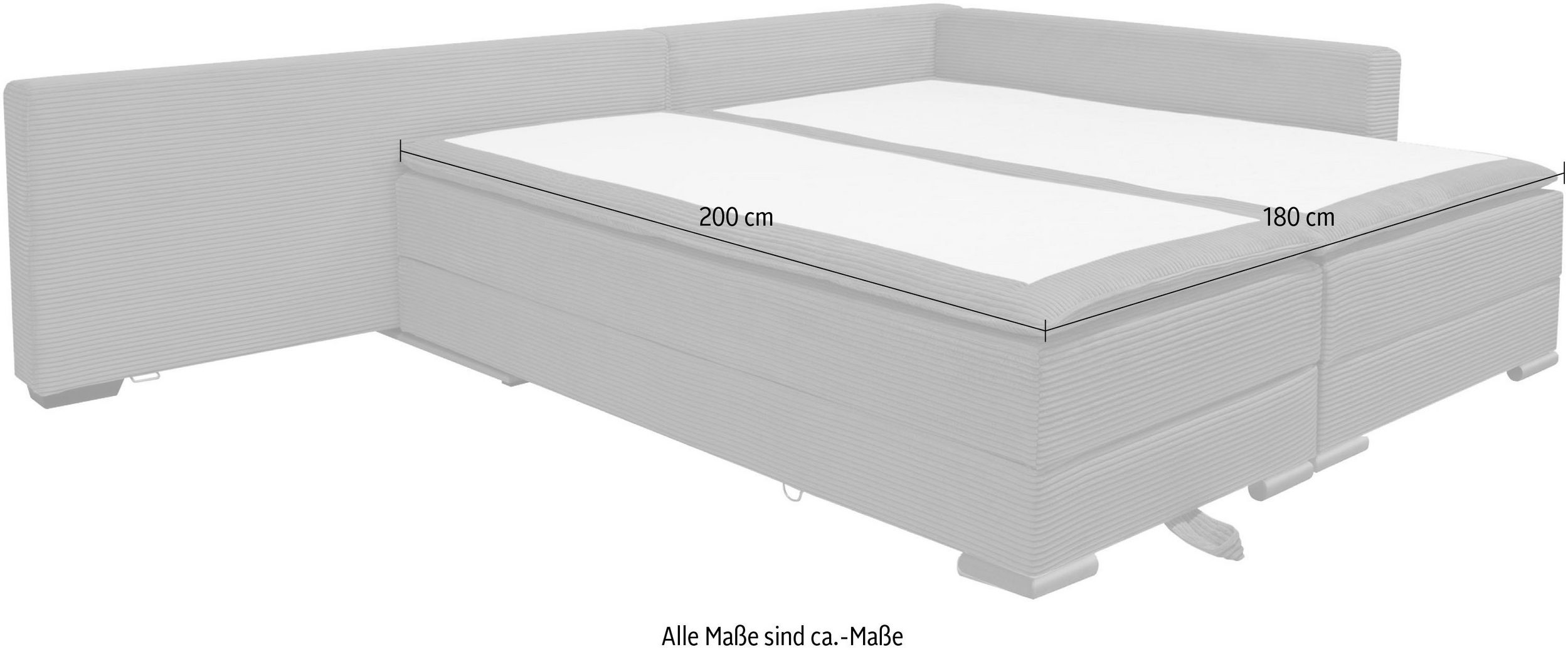 L-Form Ecksofas Night & Day - Image 3