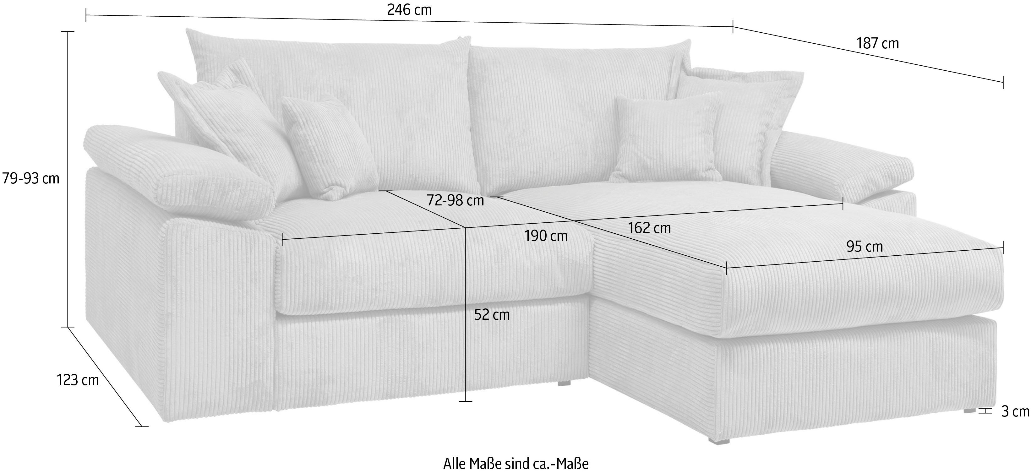 L-Form Ecksofas Soft&Cosy XL - Image 8